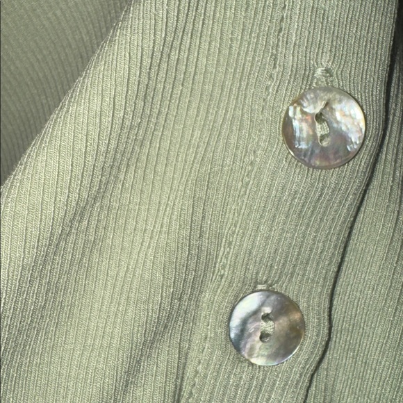 Mangopop Ribbed Short Sleeve Bodysuit Green (BR666) - Picture 8 of 9